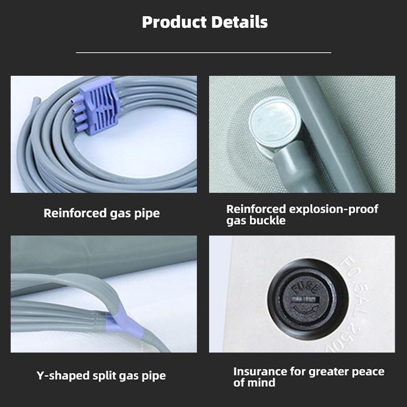 Новый модернизированный электрический массажер для тела с 6 полостями, воздушный компрессионный массажер для рук, талии, ног, ступней, способствующий циркуляции крови, облегчающий боль