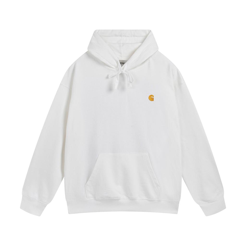 carhartt 2025 Новая весна и осень Тонкая толстовка с капюшоном и вышитым логотипом больших размеров, подходит для пар