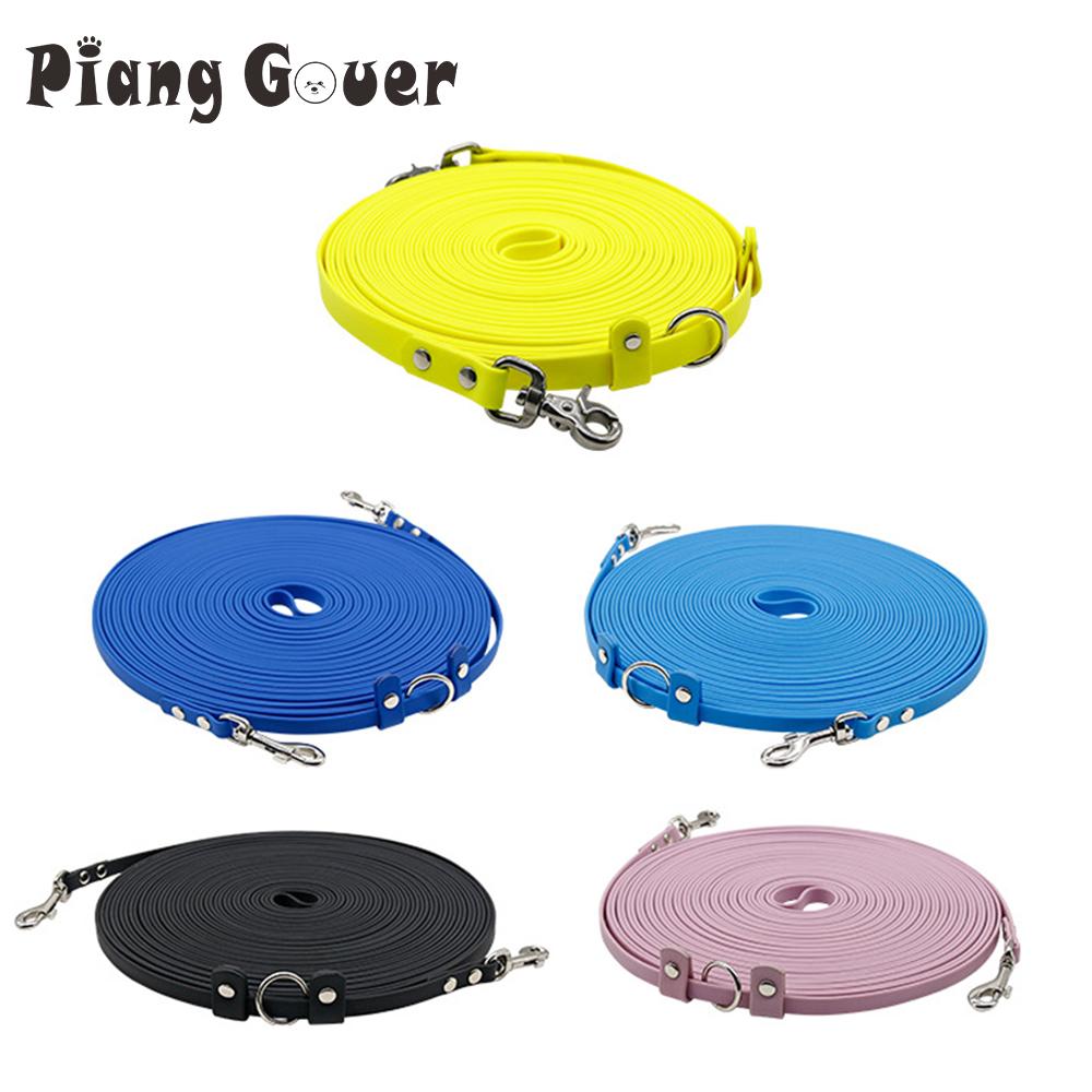 15 м ПВХ поводок для собак с двумя головками, водонепроницаемый поводок для домашних животных, для тренировок на свежем воздухе, мягкий трос для выгула домашних животных с двумя головками