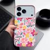 Pink Floral Pattern For iPhone 17 Pro Max Air 16 15 14 13 TPU Soft Case Cover