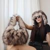 2025 Fall Plush Underarm Bag Y2K Style Clutch Leopard Print Handbag Daily Use