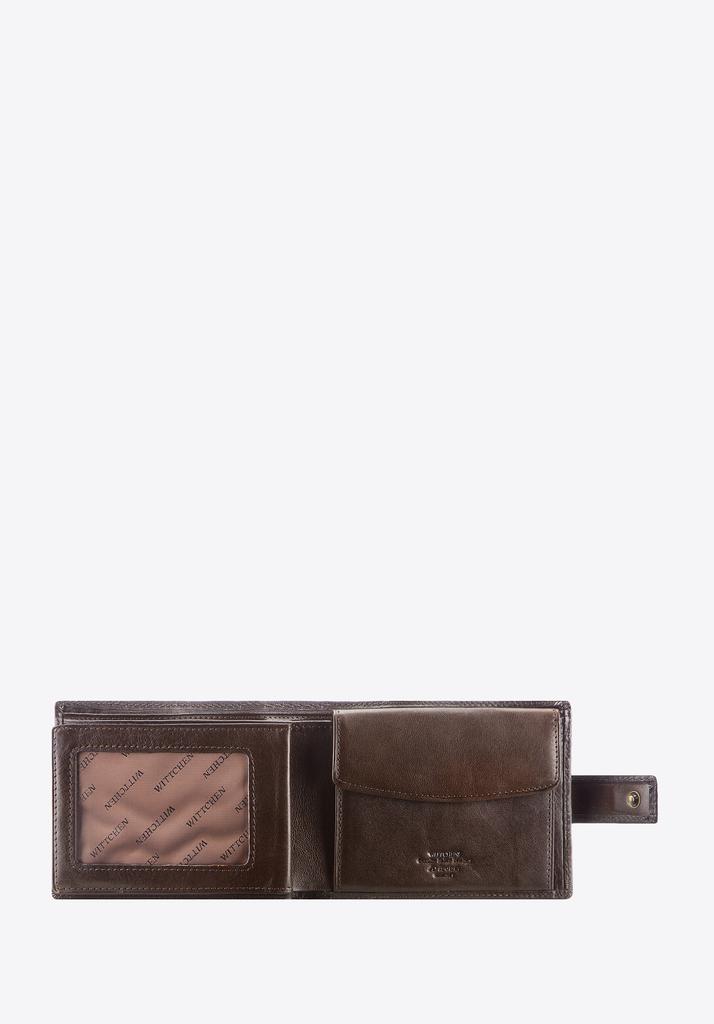 Wittchen Men's Leather Wallet Classic Dark Brown Natural Leather