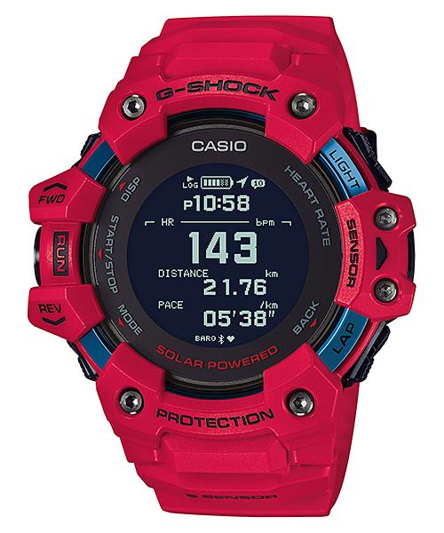 Casio Мужские часы G-SHOCK GBD-H1000-4, стальной корпус, водонепроницаемость 200 м, цифровые, ударопрочные, кварцевые