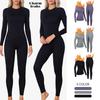 Seamless Thermal Underwear for Women Long Johns Thermal Suit Stretchy Ski Base Layer Set