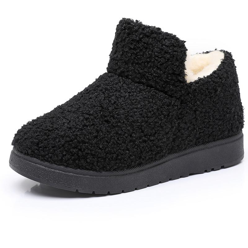 2025 Winter New Arrival Women's Cotton Slippers Home Warmth  Slip-Resistant Fleece-Lined Thickened Mom Snow Boots
