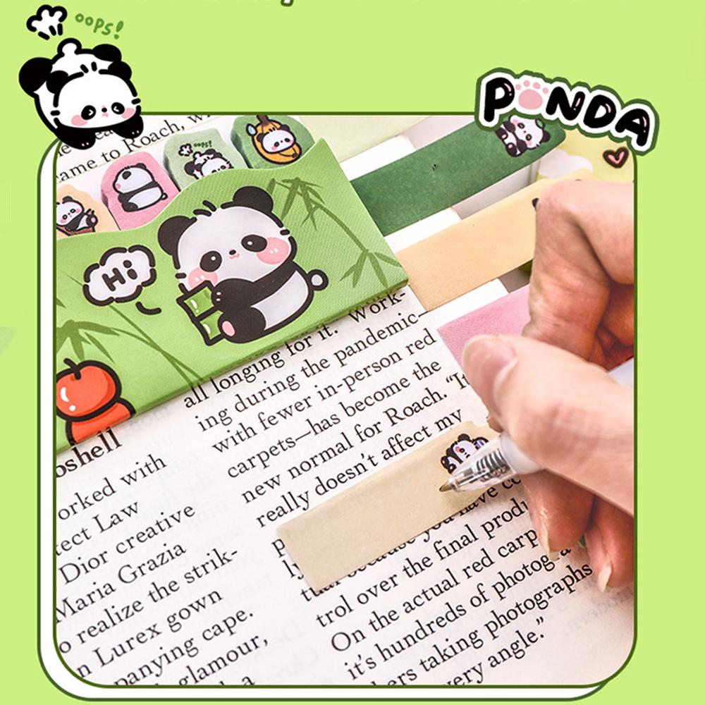 1 шт. Кавайный мультяшный панда блокнот закладка канцелярские принадлежности флаги индекс вкладка клейкие заметки этикетки бумажные наклейки