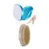 Epilation Tool Feather Eraser Hair Remover Physical Crystal Epilator And Horsehair Cellulite Brush Set Of 2