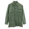 US ARMY 60s Vintage Satin DSA BDU Long Sleeve Military Shirt 15 1/2x33 Men's Used