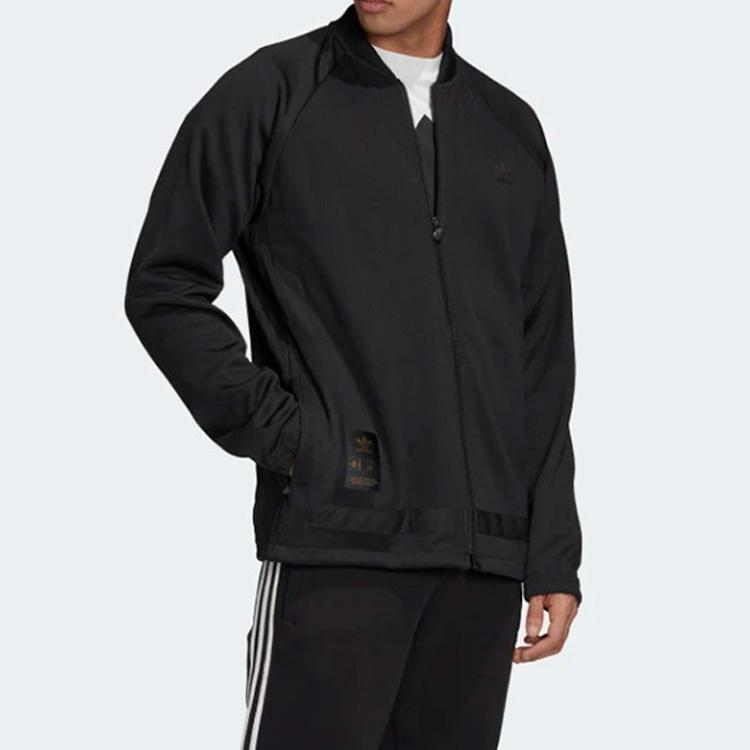 adidas Однотонные мужские топы в винтажном стиле Originals Warmup, черные GK0662