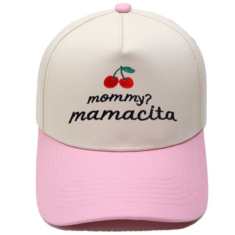 Mommy? mamacita truck driver hat embroidery retro leopard print color matching baseball cap men and women casual