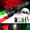 Hunting Flashlight Powerful 400 Yard Professional Red/Green/White Light Predator Rifle Scope Scout Light for Coyote Hog Varmint