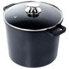 Granite High Pot with Glass Lid 7.6L 25cm