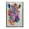 Plakat Tęczowa Zebra Plakat Tęczowa Zebra, 30X40 Cm, Bez Ramy, Papier Matowy 230 Gsm