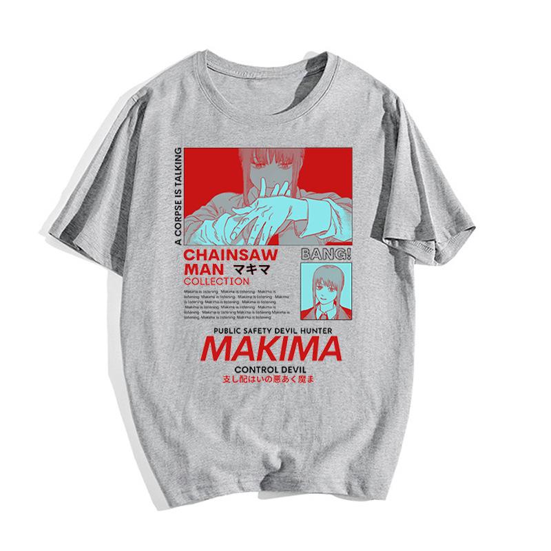 A Corpse Is Talking Japanese Anime Chainsaw Unisex Tshirt Cotton Graphic Tee Unisex Unisex Summer Streetwear