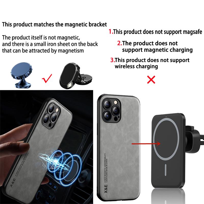 Магнитный противоударный чехол из овечьей кожи для iPhone 16 14 Pro 15 13 12 11 Pro Max XR XS X 8 7 Plus SE 2022