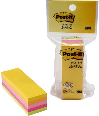 Заметки 75x25 мм 5 цветов 225 шт Post-it CN-13
