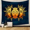 Watercolor color-block tapestry world map fabric wall hanging for bedroom and study room wall decoration background fabric