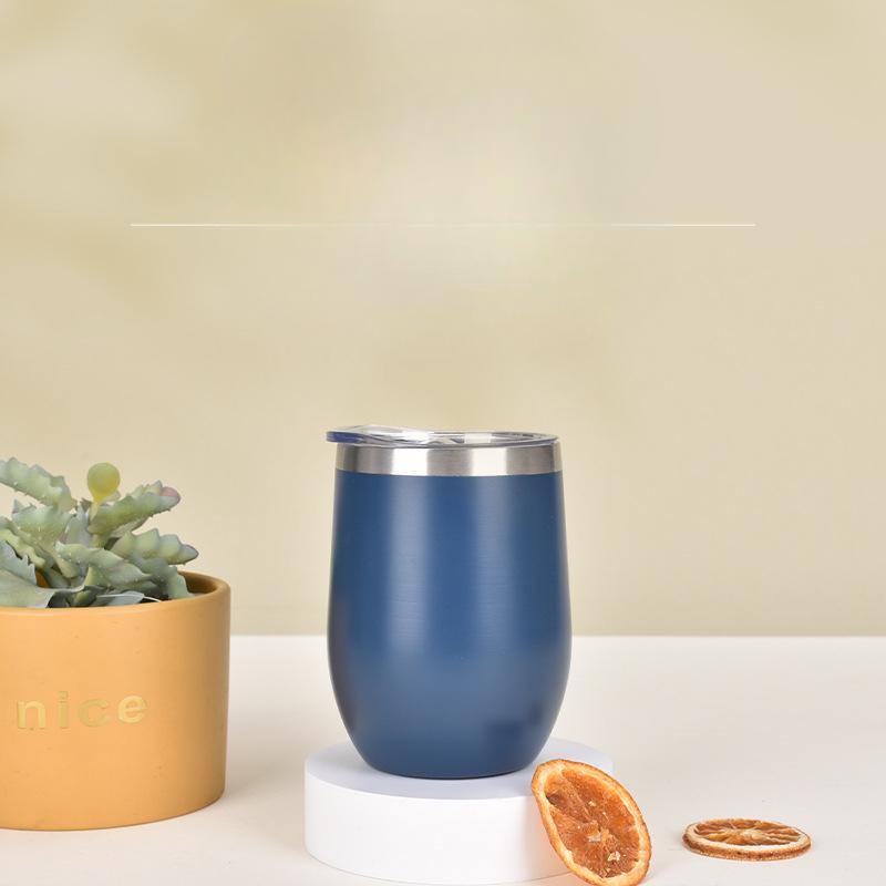 Stainless Steel Eggshell Cup Double Vacuum Spray Thermos Cup Creative Home U-shaped Egg Cup