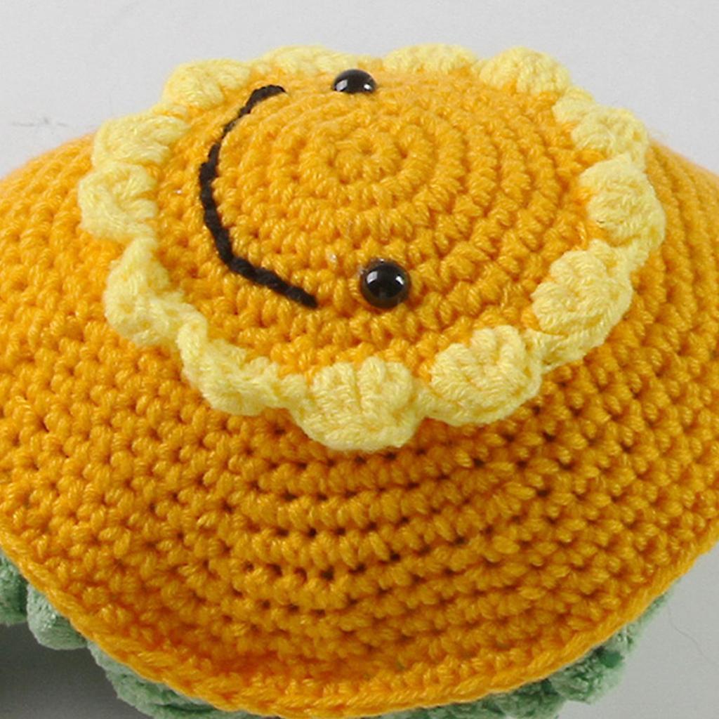 Tortoise Sweater Sunflower Design Warm Knitted Costume With Adjustable Elastic Strap Pet Costume Sweater For Small Animal Winter