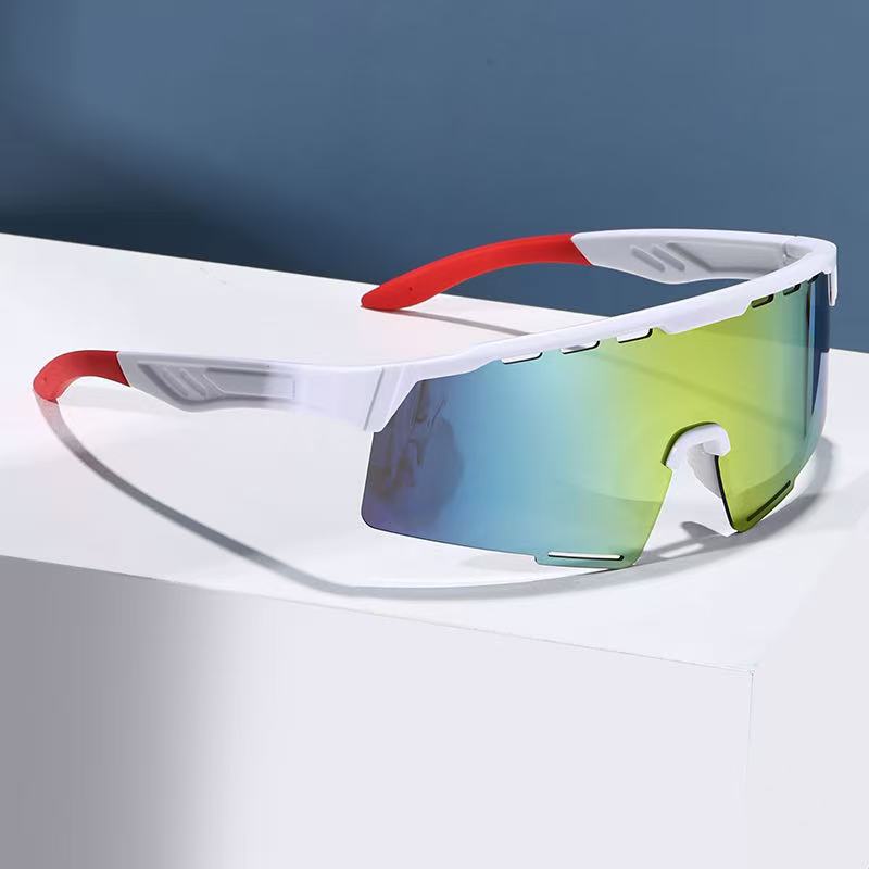 European American High-end Integrated Cross-border Windproof Sports Sunglasses Women Colorful Cycling Outdoor Hiking Eye Protection Glasses Men