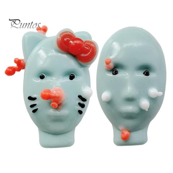 Игрушка для выдавливания прыщей Aliens Fidget Toy Многоразовая для детей и подростков, взрослых, для снятия стресса, мультяшная, для мужчин и женщин, игра для выдавливания прыщей на лице Aliens(Инструменты для наполнения не включены)