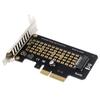 Адаптерная карта PCI-E X4 для NVMe PCIe M.2 SSD, полноскоростной 32 Гбит/с, PCI-E M.2 с кронштейном для SSD размером 2230-2280, адаптер M2 Pcie