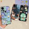 For Infinix Hot 11s Case Back Cover Clear Cute Cat Black Soft Silicone Coque For Infinix Hot11S Hot 11S Phone Case Bumper Fudna