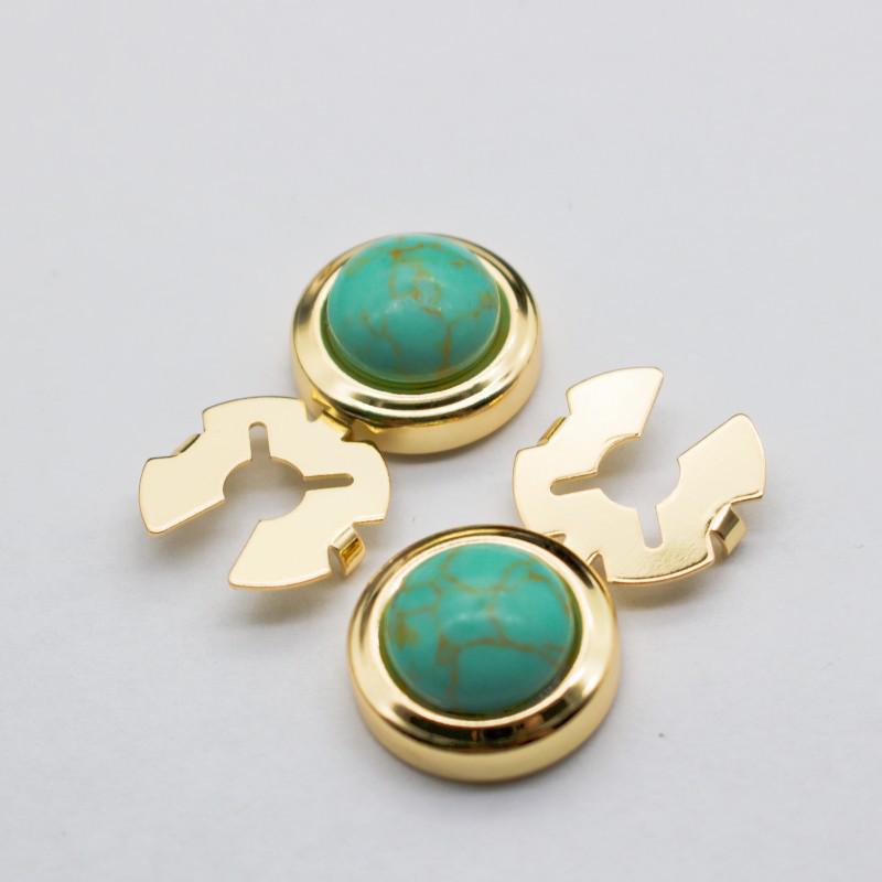 Baroque Classic Pattern Metal Cufflinks for Men's French Shirt Sleeves