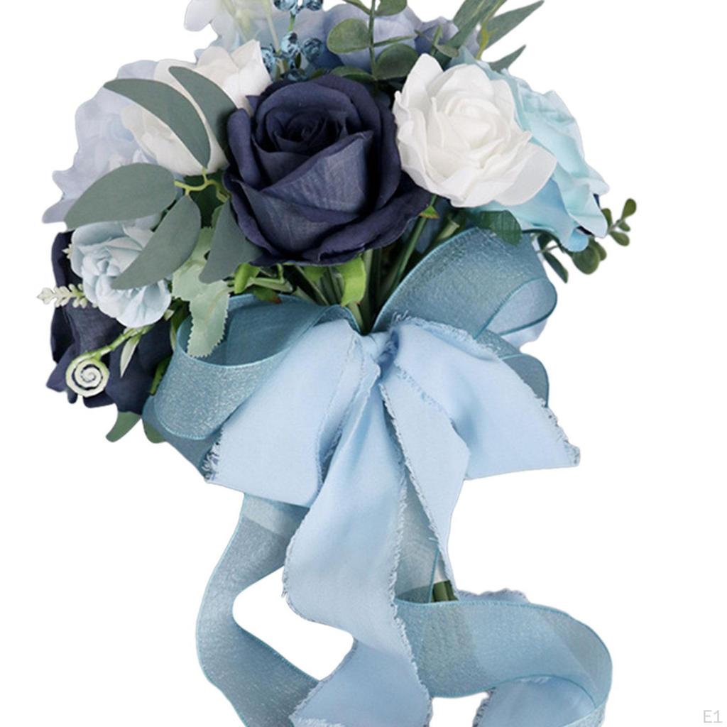 Свадебный букет невесты. Искусственные розы. Элегантный подарок для подружки невесты.