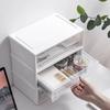 Desktop Storage Box Drawer Style Kitchen Storage Box Single-Layer Stackable Makeup and Jewelry Sorting Box