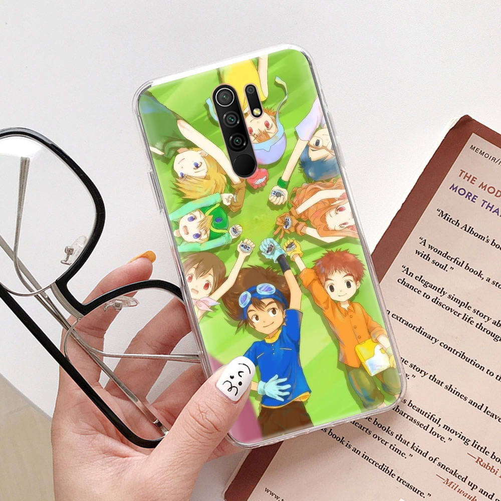Чехол DT33 Digimon для Samsung A04 A14 A23 A34 A54 M23 M33 M52 M53 Realme 10 9 C30S C35 C55 VIVO Y02S Y21 Y33S Y51 X80 Pro Прозрачный чехол