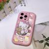 Чехол Sanrio KT с подставкой и подушкой безопасности для Apple 14/15PM