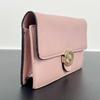 [Pre-Owned] Logo Double G Litchi Grain Woc Chain Leather Messenger Envelope Wallet Shoulder Crossbody Bag - Very Good #19FJO7O