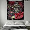 Babymetal Wall Tapestry Aesthetic Wall Hanging Printed Fabric Blanket Decorative Tapestries for Bedroom Living Room Home Decor