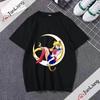 Sailor Moon Graphic T Shirts Japanese Anime Kawaii Y2k Clothing Alphabet T-shirt Streetwear Sportswear Unisex Tops Goth Clothes