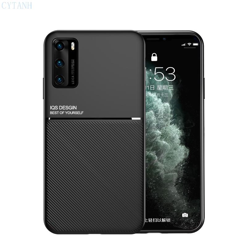 Автомобильный магнитный держатель чехол для Huawei P40 ANA-AN00 ANA-TN00 ANA-NX9 ANA-LX4 Мягкий силиконовый противоударный чехол для Huawei P40