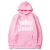 Fashion Casual Hoodies Sweatshirt Couples Hooded Pullover Hoodies Print King Queen Spring Winter Tops Men/Women Clothing