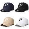 Letter P Embroidery Baseball Cap Adjustable Sun Protection Gifts Breathable