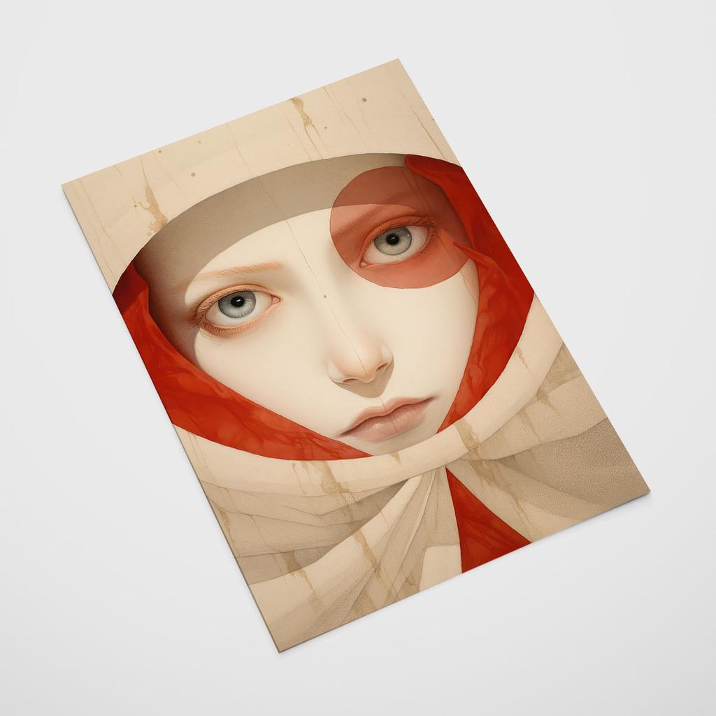 Plakat portret nowoczesny obraz