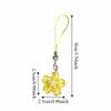 Fresh Resin Flower Keychain Transparent Kawaii Pendent Accessory  Spring Summer