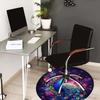 1pc Office Carpet Chair Mats Colorful Peacock Floral Background Perfect for Decorating Office Chairss, Or Bedrooms.YDT547