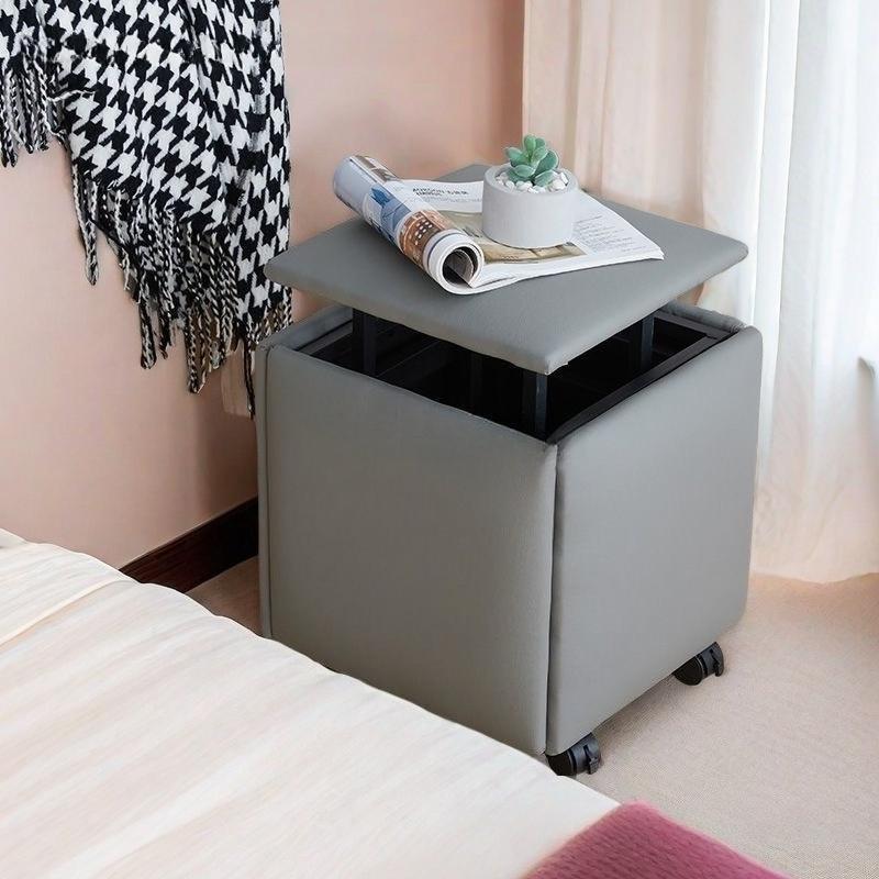 Многофункциональный куб-табурет Рубика - 5-в-1 пуфик с местом для хранения, служит журнальным столиком, скамейкой для столовой и для обуви, в скандинавском стиле, silla