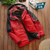 Mens Winter Jacket 3 In 1 Waterproof Warm Snow Fleece Lining Coat Hooded Windproof Jacket M-6XL