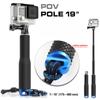 Ручной выдвижной GoPro Selfie Stick алюминиевый монопод Go Pro штатив для GoPro Hero 9 8 7 6 5 SJCAM SJ8 Sj6 Xiaomi аксессуары