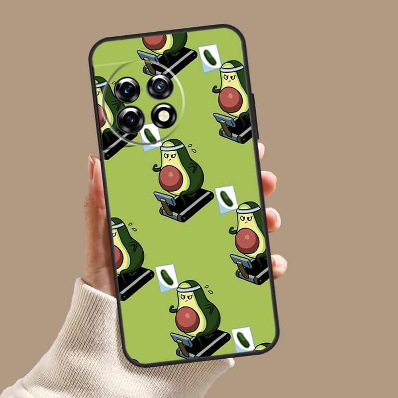 Милый Мультяшный Авокадо Фитнес Чехол Для OnePlus Nord 5 CE 3 4 Lite N20 N30 OnePlus 15 13 12 11 10T 13T 13R 8 9 10 Pro Обложка