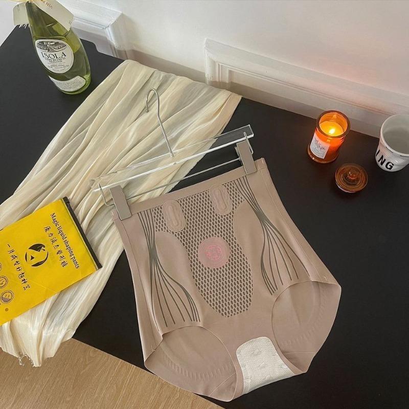 Женские трусики-корсет из ледяного шелка с высокой талией для подтяжки бедер, бесшовное корректирующее белье, пояс для живота, подтяжка ягодиц, утягивающие трусики для талии