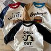 Children's Spring T-shirt Base Shirt Boys Long Sleeve Korean Loose Girls' Top Spring Children's Wear New