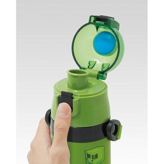 Skater water bottle children 2WAY direct drinking 470ml cup 430ml Minecraft boys stainless steel thermal insulation lightweight sports kids child
