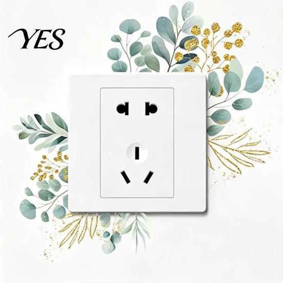 Stain Resistant Wall Sticker 4 Pcs Plants Flower Switch Stickers, Leaves Floral Light Decal, Shiny Film Decal Removable Socket for Kids Girls Bedroom