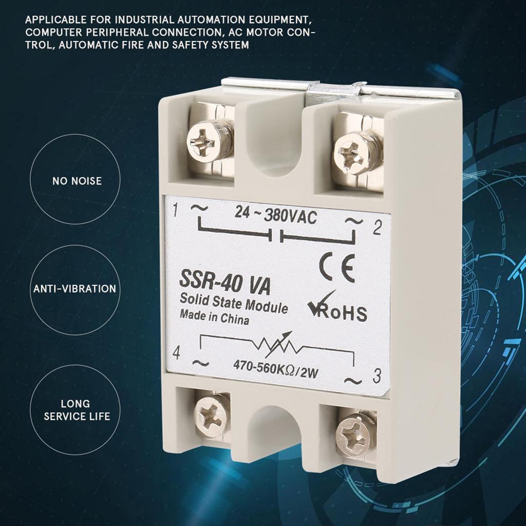 Твердотельное реле ССР-40ВА для процессов промышленной автоматизации